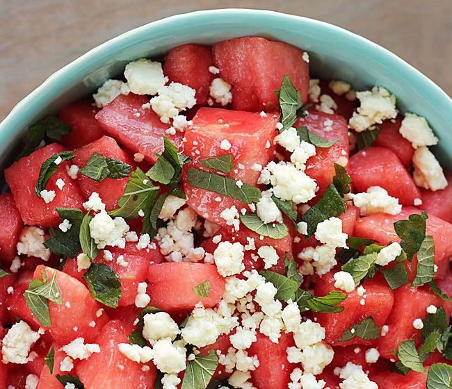 Feta and Watermelon Salad with Ariston Extra Virgin Olive oil & Traditional  Balsamic